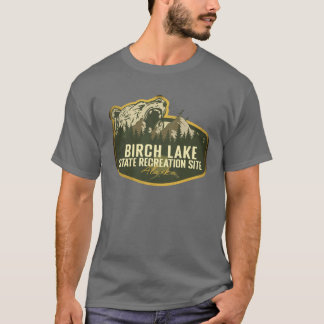 T-shirt Birch Lake State Recreation Site Alaska Retro Badg