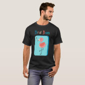 T-shirt Bird Bam Mahjong Fun Flamant rose pour Mah Jongg P (Devant entier)