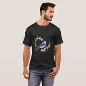 T-shirt Bird Bird Watching Bird Watcher Birder Blue Jay Fl (Devant entier)