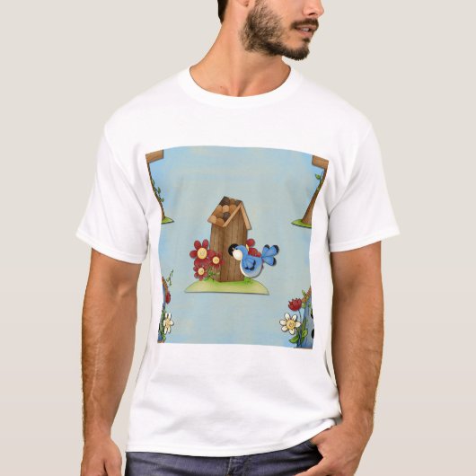T-shirt Bird Blue Bird (Devant)