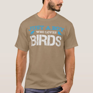 T-shirt Bird Boy Joke Boys Birds Ornithologue rétro