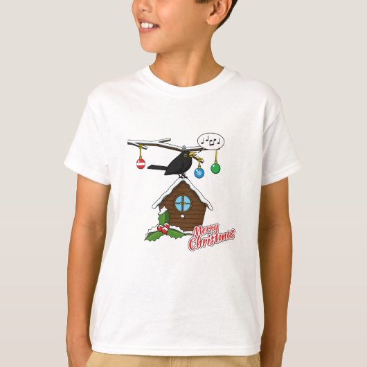 T-shirt Bird House Joyeux Noël (Devant)