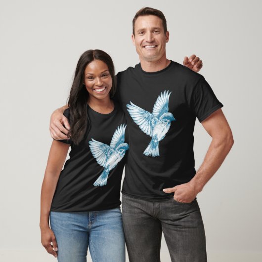 T-shirt bird in flight (Unisexe)