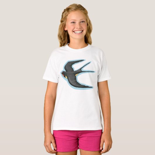 T-shirt Bird in Flight (Devant entier)