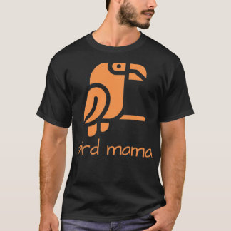 T-shirt Bird Mama Orange