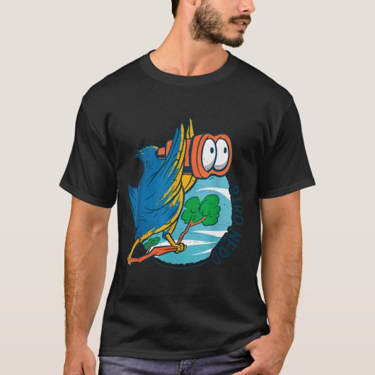 T-shirt Bird Nerd Funny Bird Watching Birds Lover Ornithol (Devant)