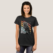 T-shirt Bird Of Prey Raptor Eat Sleep Hunt Repeat Burrowin (Devant entier)