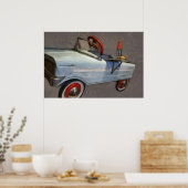 T-shirt Bird Pedal Car Poster (Keuken)