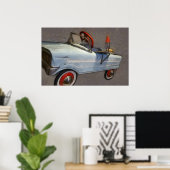 T-shirt Bird Pedal Car Poster (Thuiskantoor)