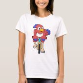 T-shirt Bird with bicycle (Devant)