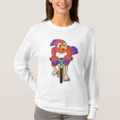 T-shirt Bird with bicycle (Devant)