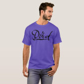 T-shirt Birdet Bird Writing retro (Devant entier)