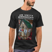 T-Shirt Birdhouse Adverteren illustratie