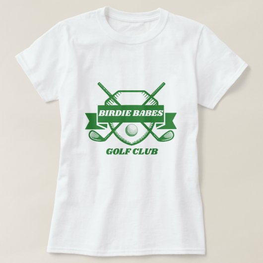 T-shirt Birdie Babes Chemise de Golf - Dames Tee Custom (Design devant)