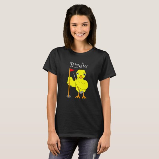 T-shirt Birdie Golfer Chick (Devant entier)