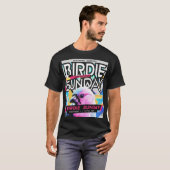 T-shirt Birdie Sunday Electropop Black Tee (Devant entier)