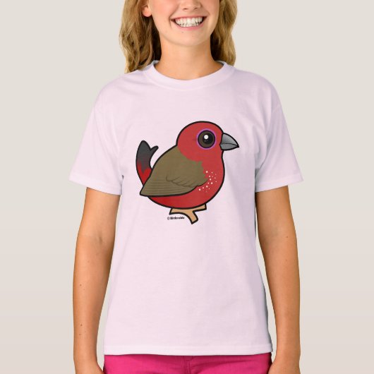 T-shirt Birdor African Firaffch Cute Cartoon Bird (Devant)