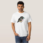 T-shirt Birdorable Broadbill Noir-et-jaune (Devant entier)