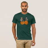T-shirt Birdorable Raptors sur des citrouilles (Devant entier)