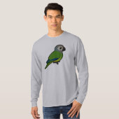 T-shirt Birdorable Sombre-a dirigé Conure (Devant entier)