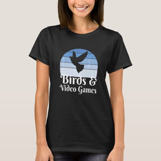 T-shirt Birds And Video Games (Devant)