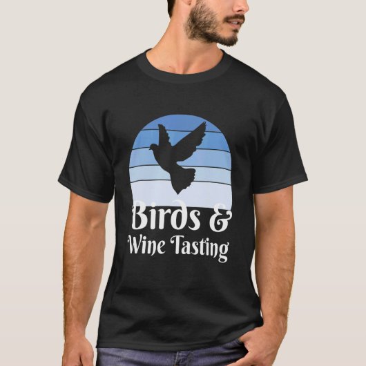 T-shirt Birds And Wine Tasting (Devant)