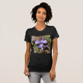 T-shirt Birds-Foot Violet w/ Bluets (Devant entier)