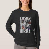 T-shirt Birdwatcher Easily distracted by Birds Crazy Birde (Devant)