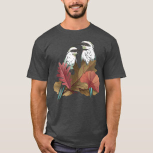 T-shirt Birdwatching Birding Bird Watcher Fall Leaves Autu