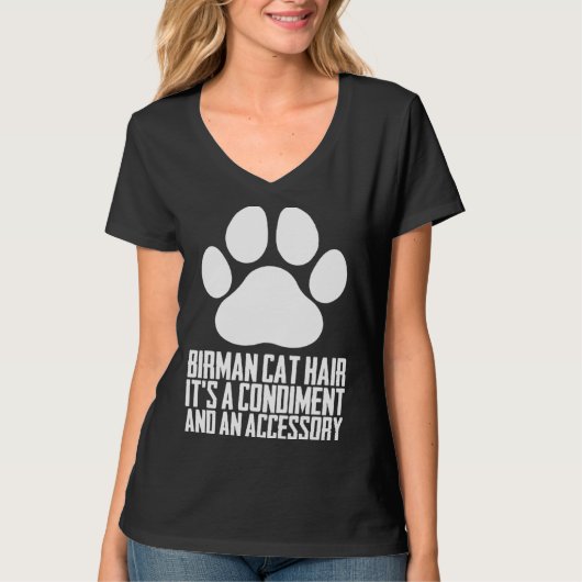 T-shirt Birman Birman cat Birman mom 3 (Devant)