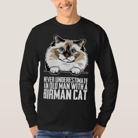 T-shirt Birman cat  Birman kitten  Birman mom  1 (Devant)
