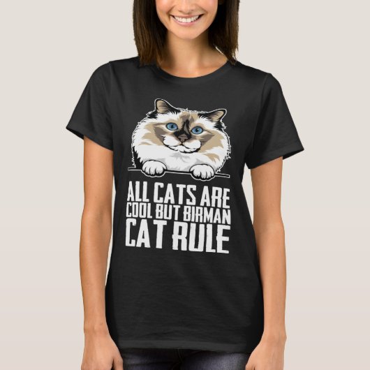 T-shirt Birman cats  Birman kitten  Birman mother (Devant)