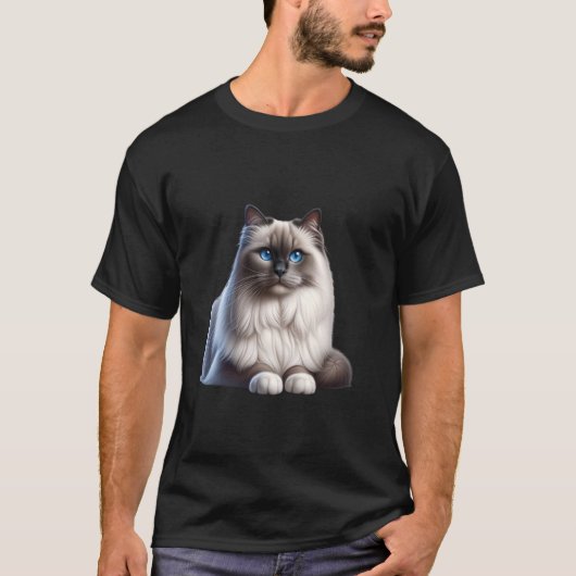 T-shirt Birman Chat Chemise Chat Face Mignonne Amoureux de (Devant)