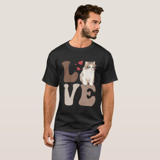 T-shirt Birman Chat Love (Devant entier)