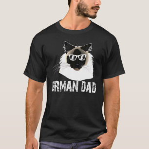 T-shirt Birman Chat Papa Cool Birman Chat Face