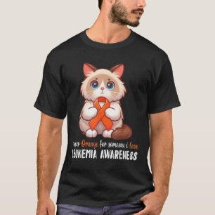 T-shirt Birman Je Porte Orange Pour Quelqu'un Que J'aime L