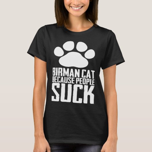 T-shirt Birman mother  Birman dad  Birman kitten  3 (Devant)