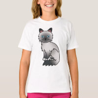 Birman / Ragdoll Point Bleu Chat de Dessin Animé M