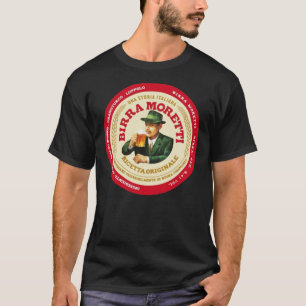 T-shirt Birra Moretti Ricetta Originale beer logo Classic