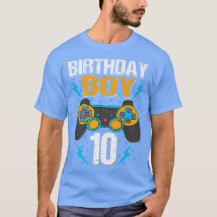 T-shirt Birthday Boy 10 Video Game Controller 10e B