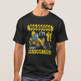 T-shirt Birthday Boy 11 Construction 11E Anniversaire Roll