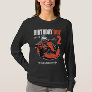 T-shirt Birthday Boy 2 Years 2nd Birthday Go Karting R