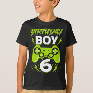 T-shirt Birthday Boy 6 Contrôleur de jeu vidéo Gamer 6th B
