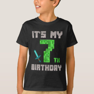 T-shirt Birthday Boy Shirt C'est mon 7ème anniversaire Gam