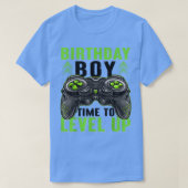 T-shirt Birthday Boy Time to Level Up Jeu Birthday Boys (Design devant)