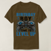 T-shirt Birthday Boy Time to Level Up Jeu Birthday Boys (Design devant)
