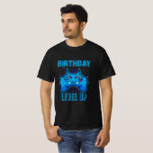 T-shirt Birthday Boy Time to Level Up Vidéo Jeu impression (Devant entier)