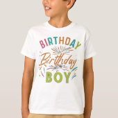 T-shirt Birthday Boy - White Minimal (Devant)