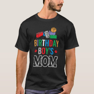T-shirt Birthday Boy's Mom Building Blocks 5