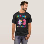 T-shirt Birthday cat 3 years old Kitten kitty 3rd Birthday (Devant entier)